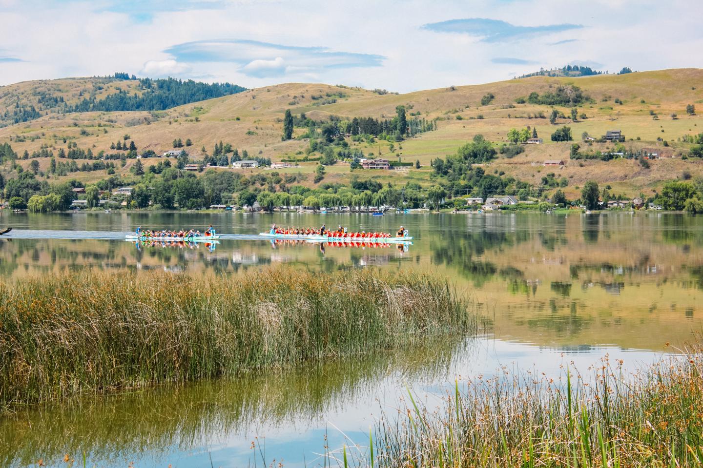 Dragon Boat on Swan Lake