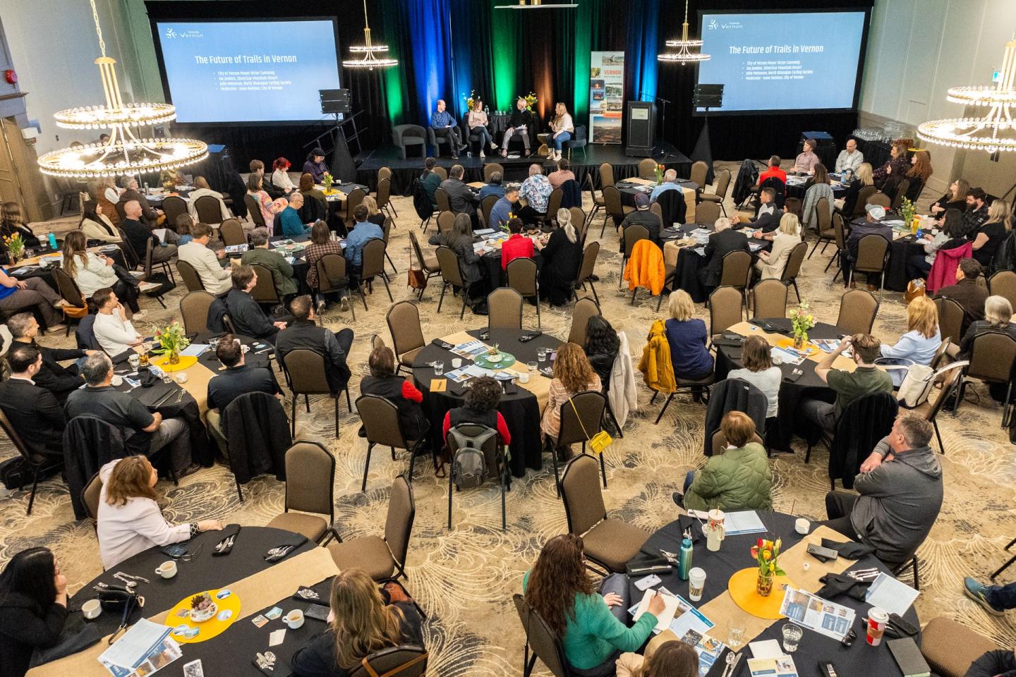 conference in ballroom