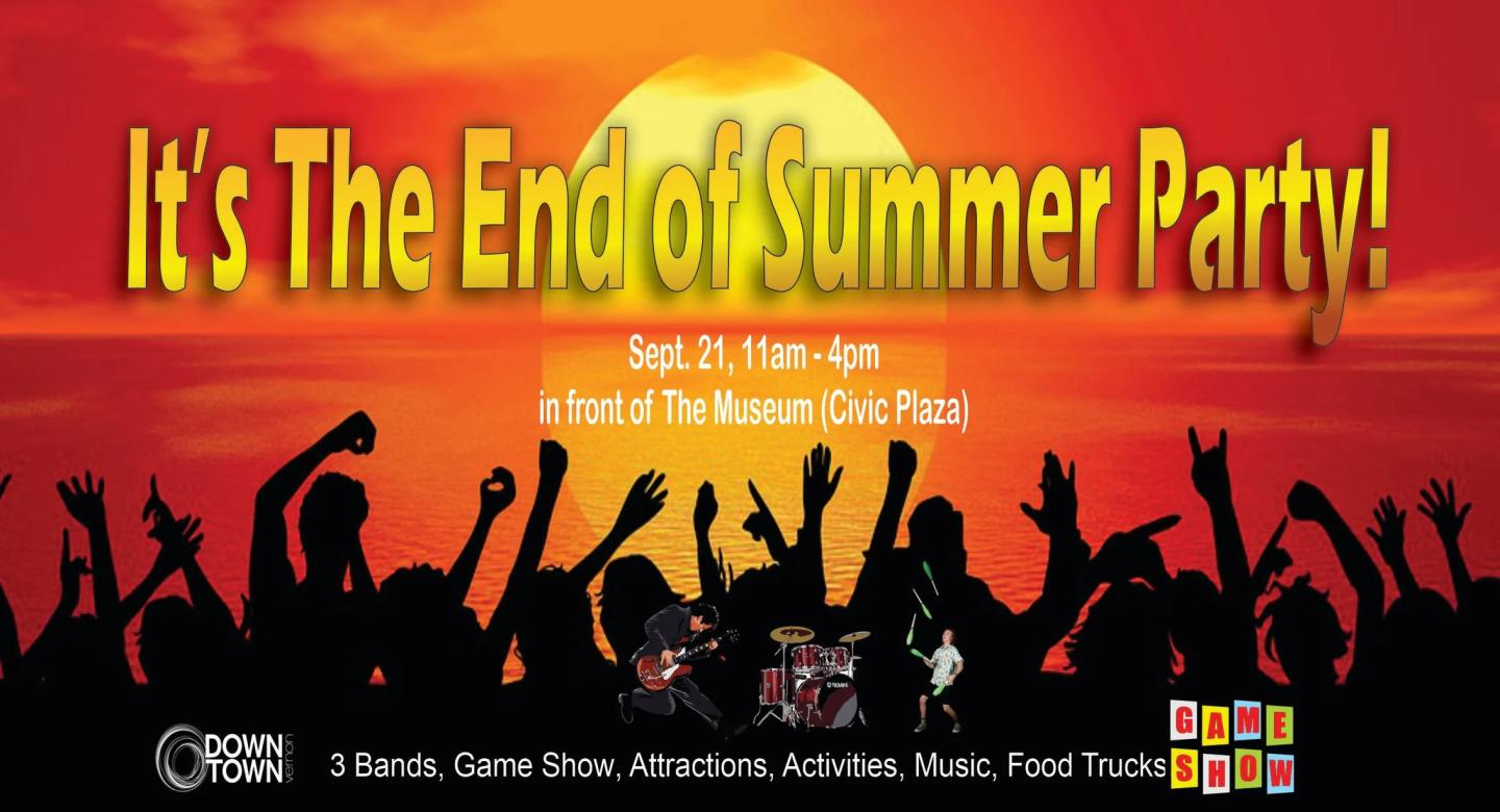 End of Summer Party Event Poster