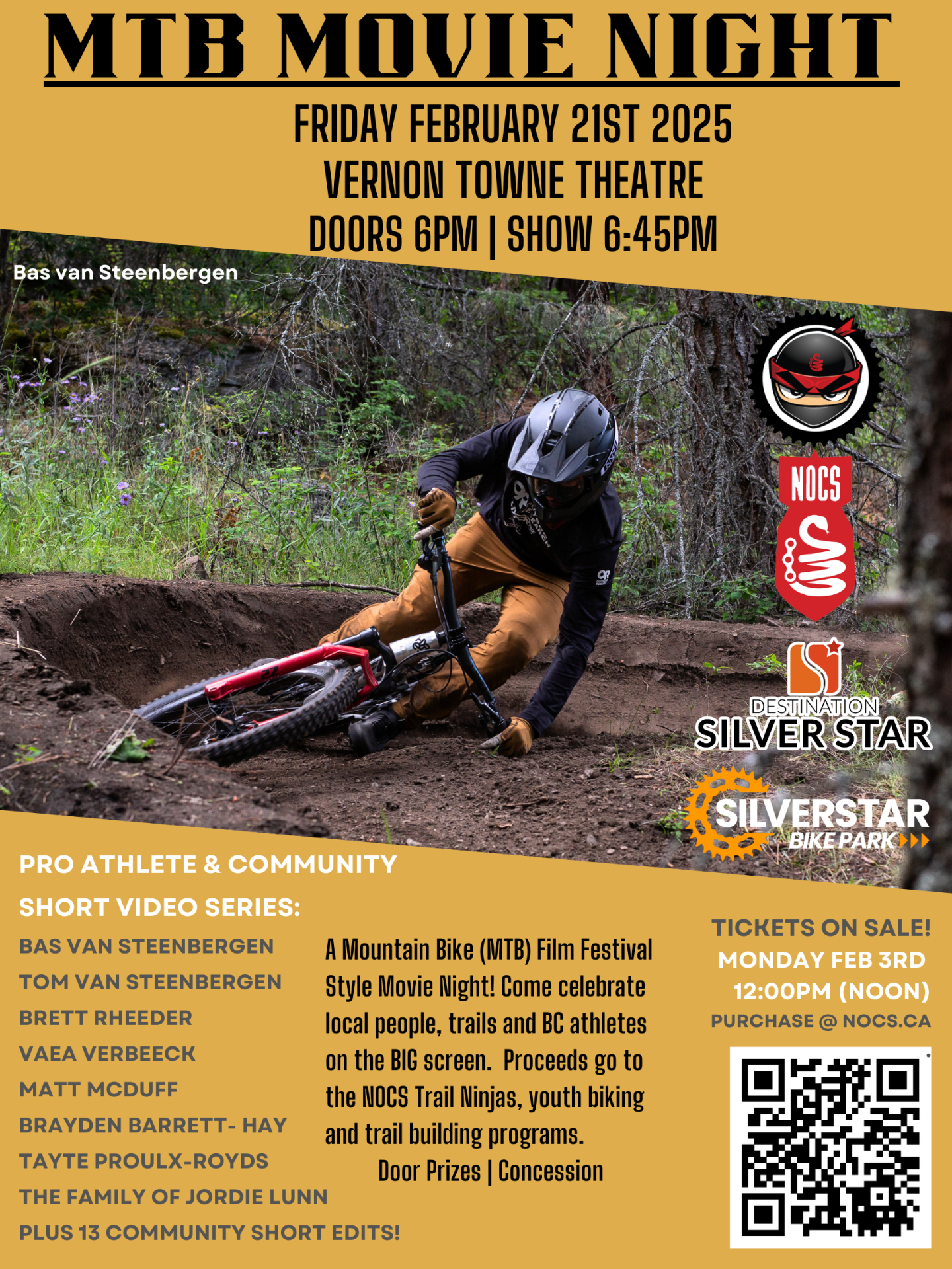 MTB Movie Night with local community and pro athlete edit series