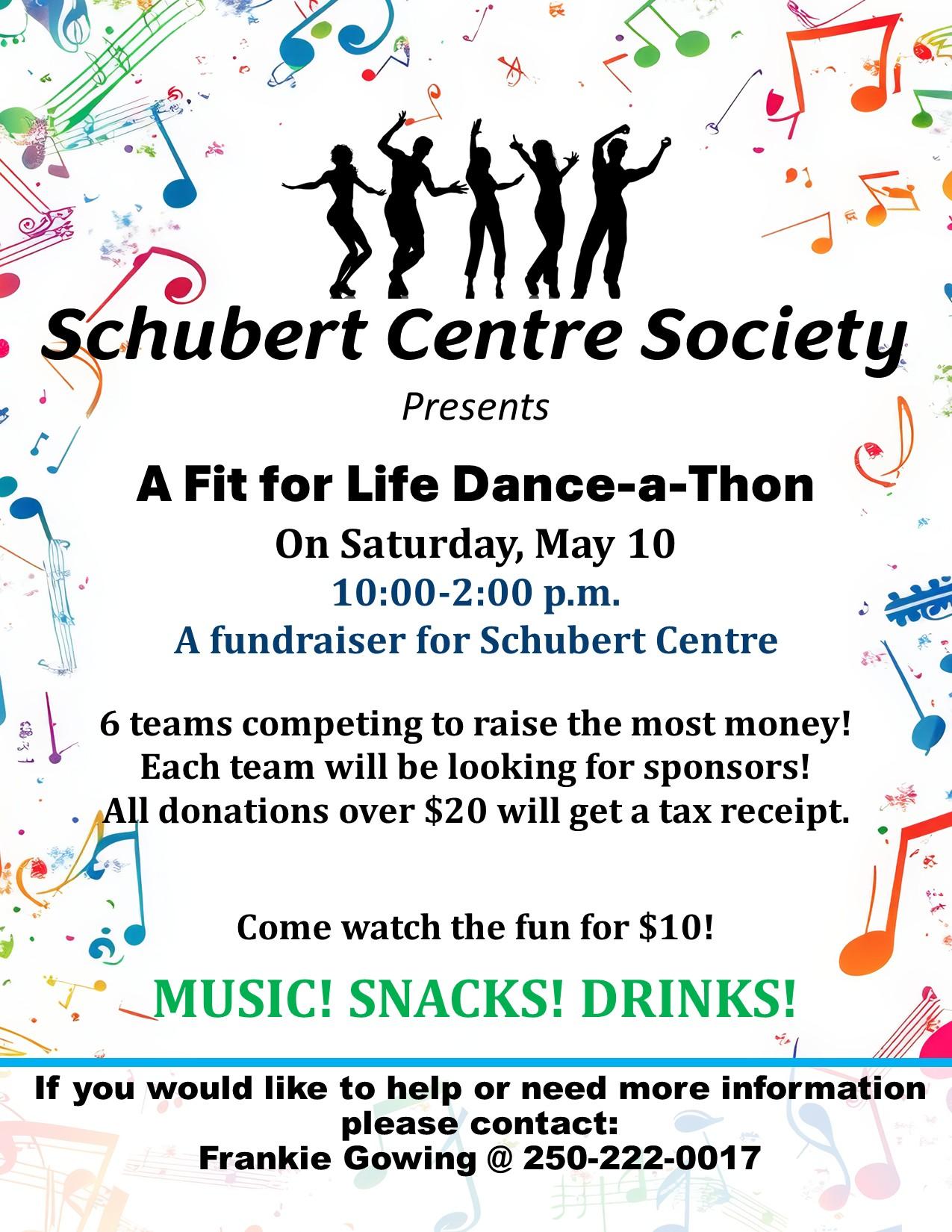 Dance-a-thon Schubert Centre fundraiser May 10